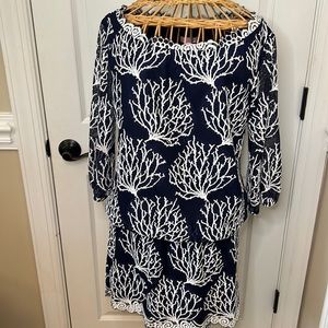 Lilly Pulitzer Drop Waist Seaside Coral Dress  (10)